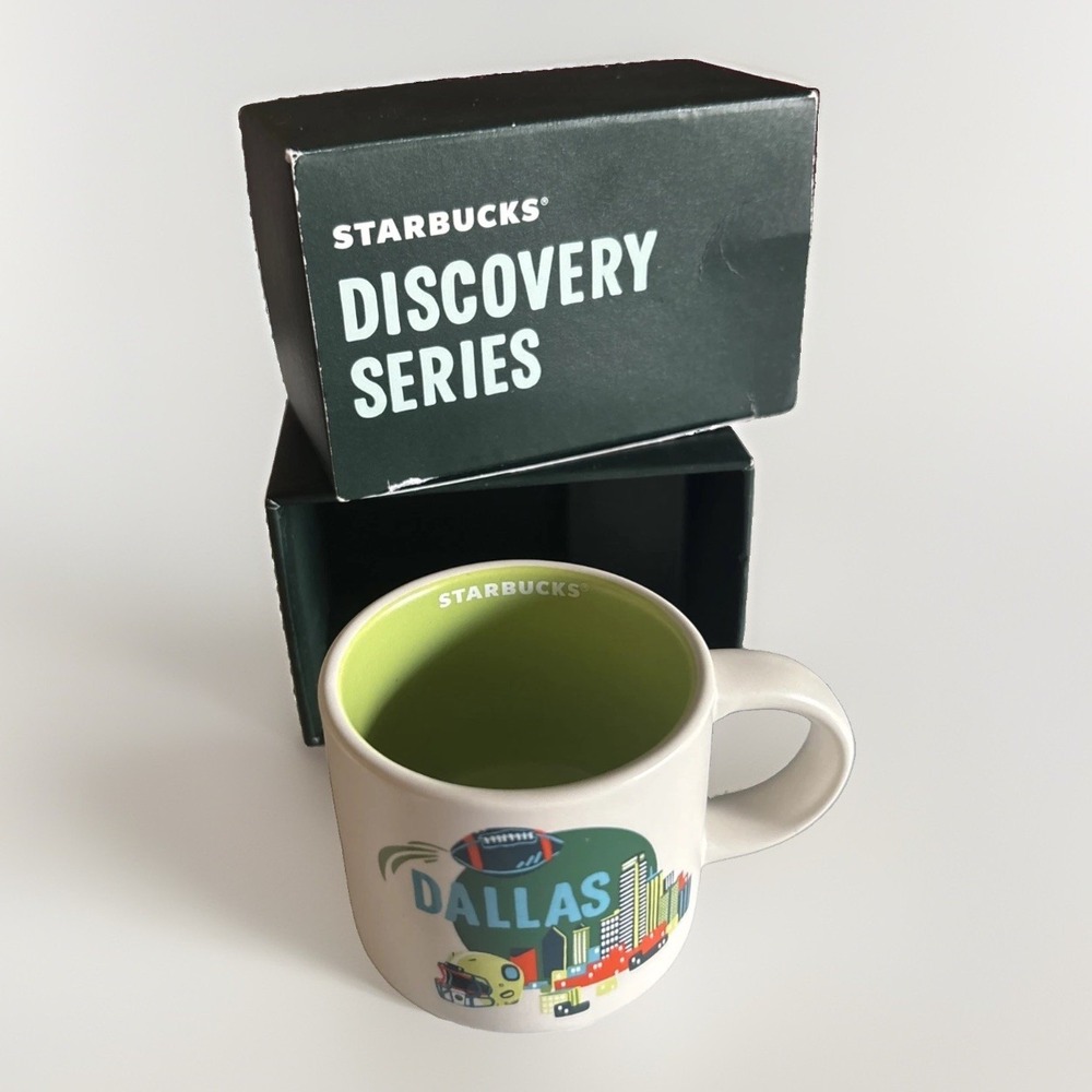 Starbucks Discovery Series Dallas Christmas Ornament Demi Mug 2oz Cup
